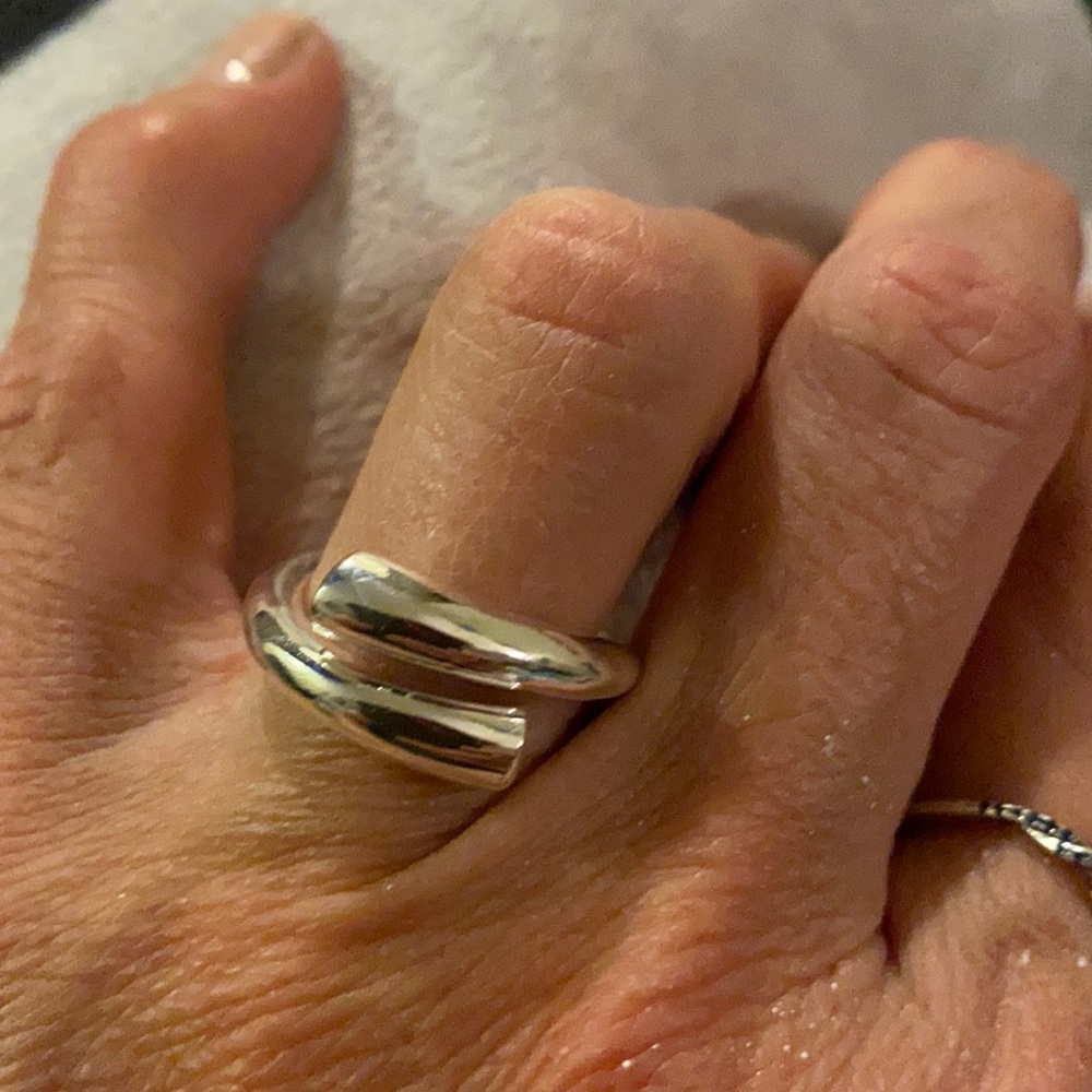 Sterling silver wrap around ring